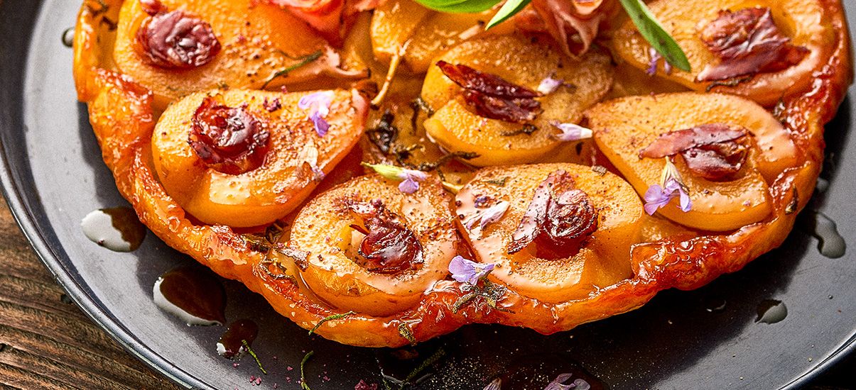 Tatin di pere e pancetta