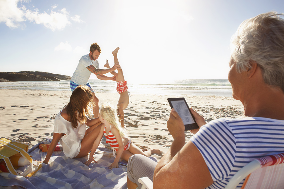 Familie am Strand