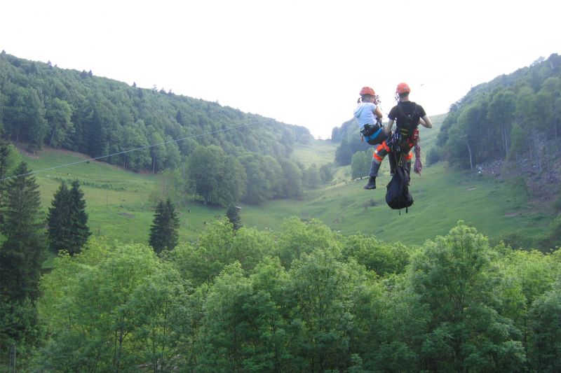 Aussicht vom Seilpark Wasserfallen