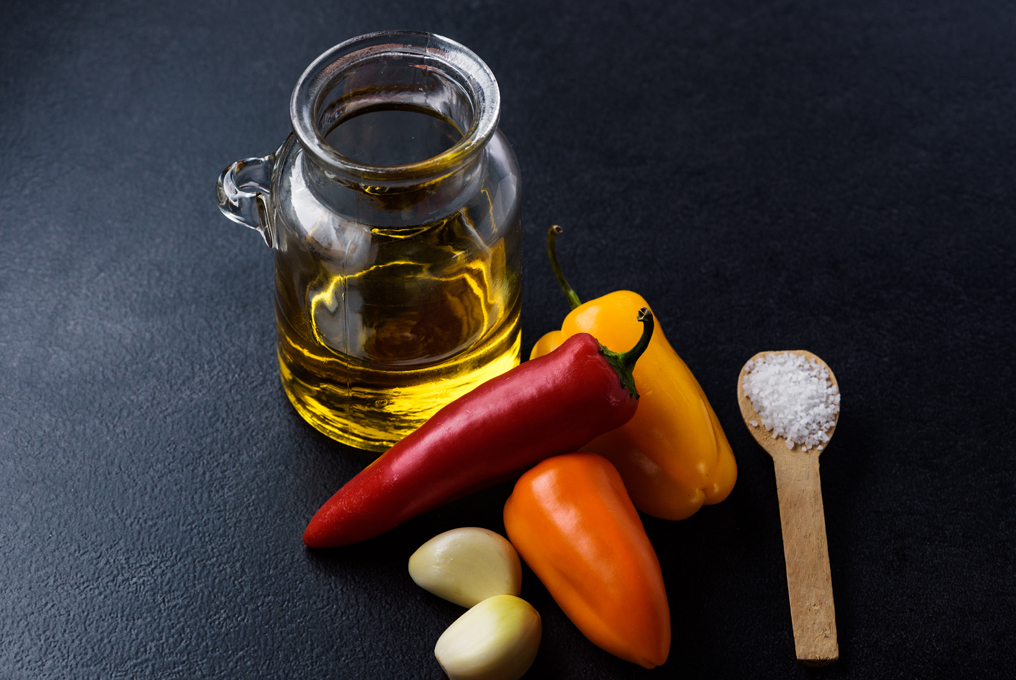 huile et ingrédients