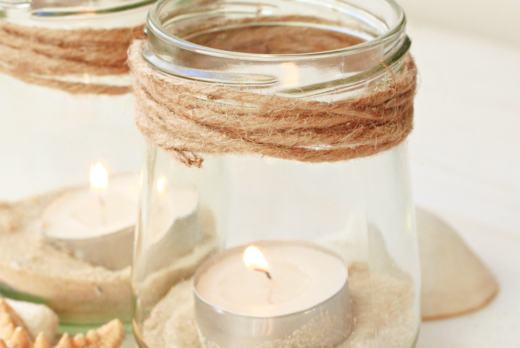 bougie dans un verre