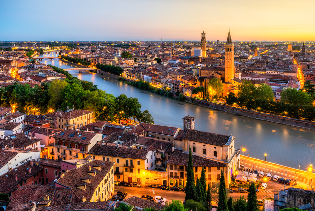 La bella città di Verona.