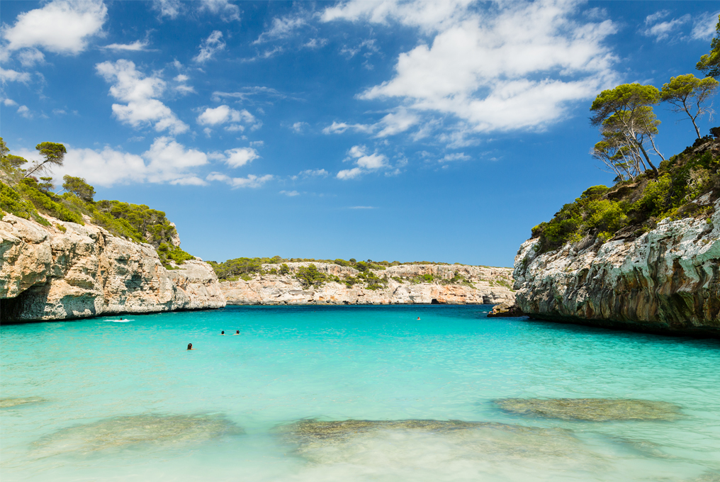 Una bella baia a Maiorca.