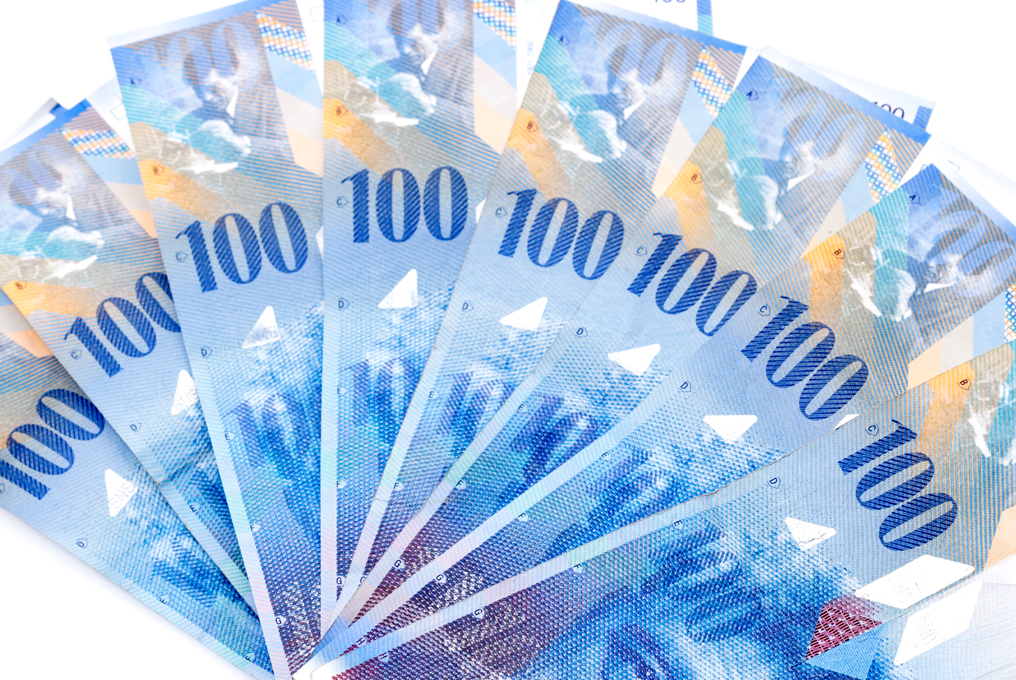 ein Bund 1000-Franken Scheine