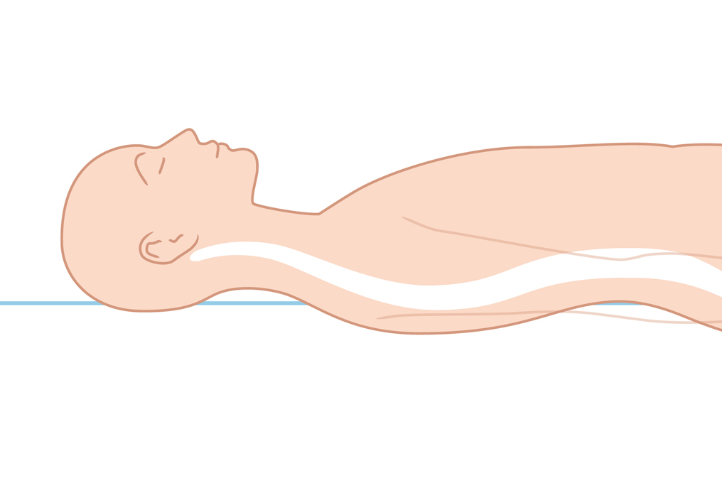 Eine gezeichnete Puppe auf einem Bett