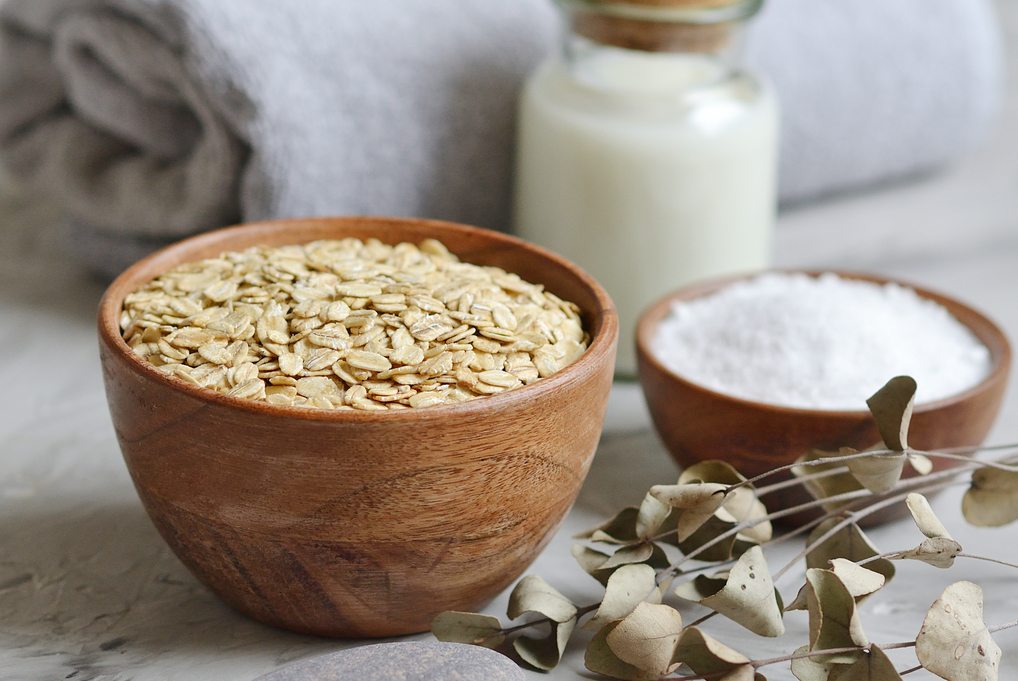 Flocken in kleiner Schüsel