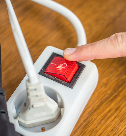 Presa con pulsante on/off