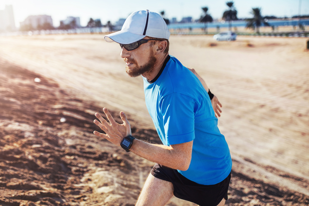 Homme faisant du jogging