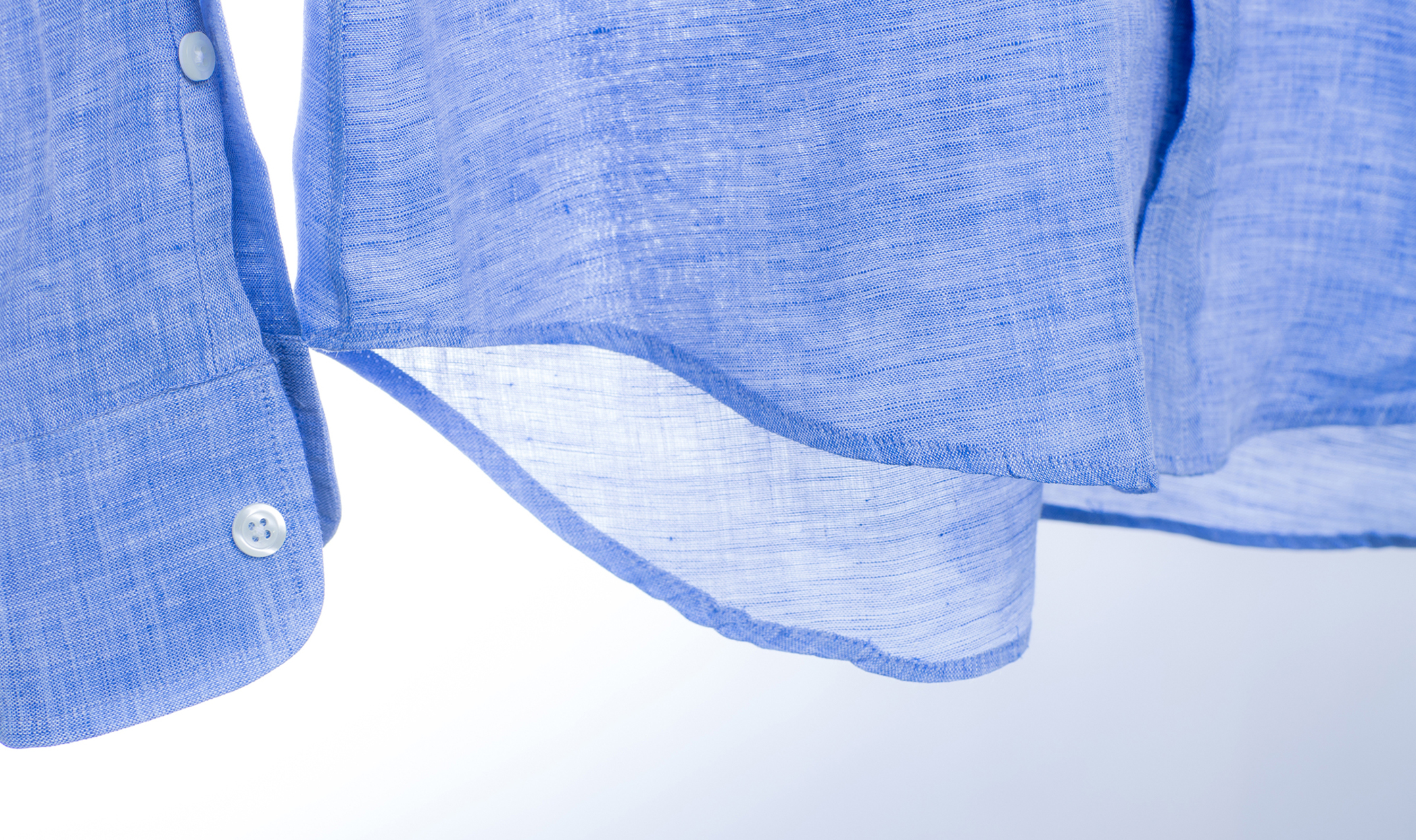 Blaues Lienenhemd