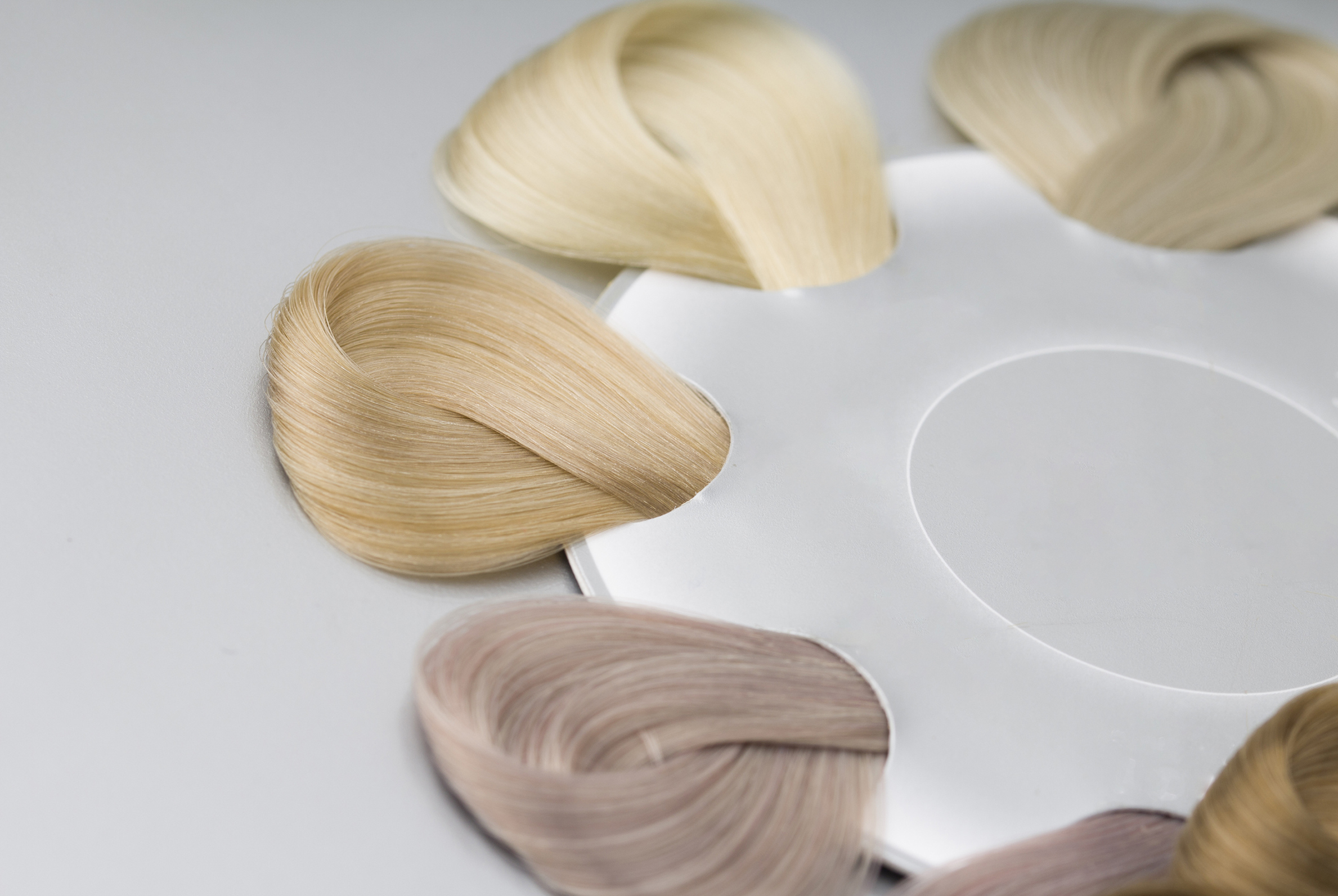 Nuances de couleur blonde