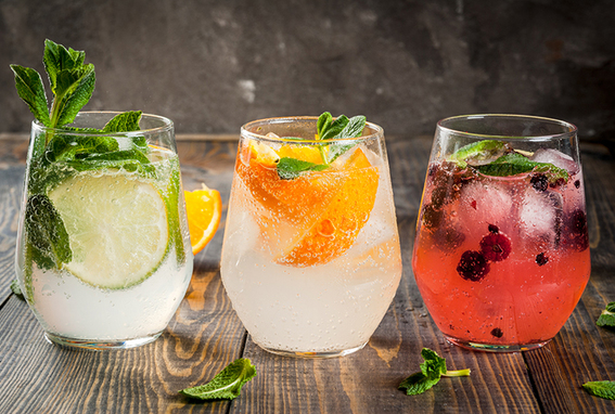 Alkoholfreie Cocktails mit Gin