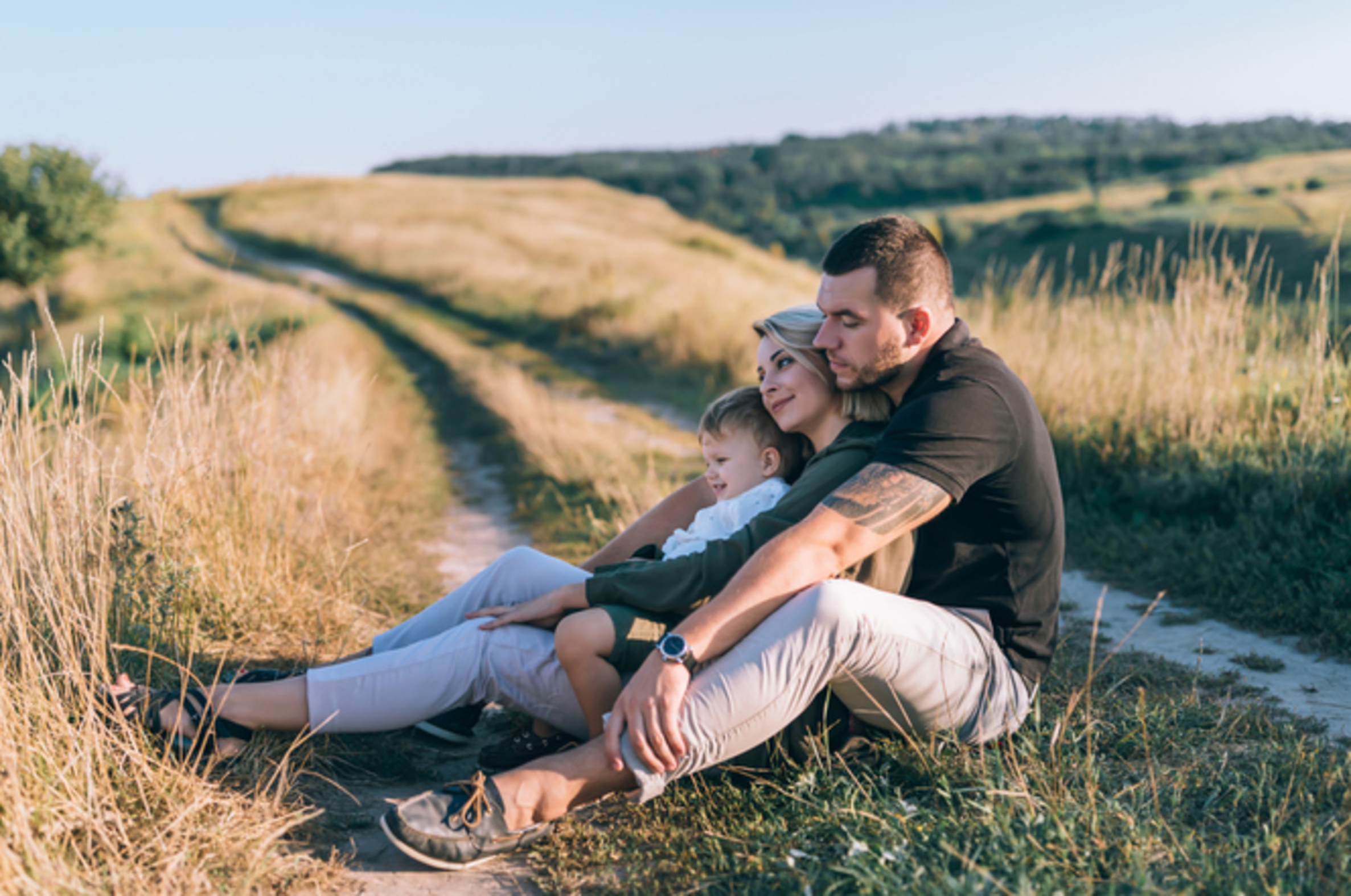 Familie in der Natur