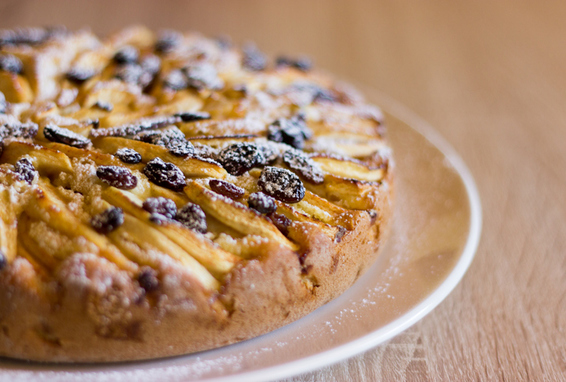 Apfelkuchen mit Mohngeist