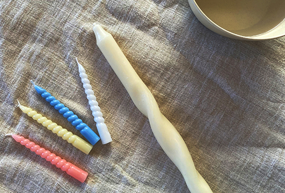 Bougies torsadées