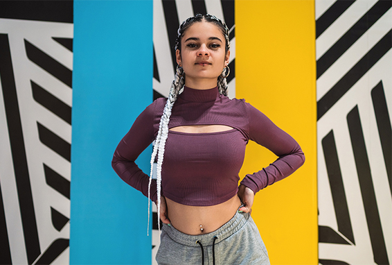 Oberteil mit Schlitz