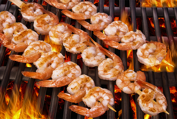 grillierte Meeresfrüchte