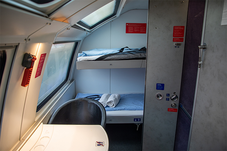 Nightjet Abteil von Innen
